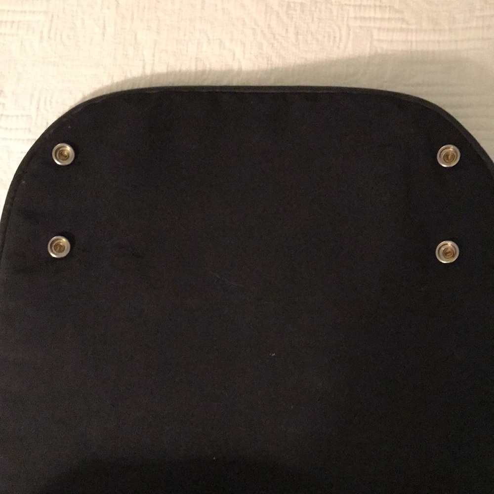 Petunia Pickle Bottom Black & White w/ Blue Patterned Diaper Baby Bag Backpack - Picture 9 of 17